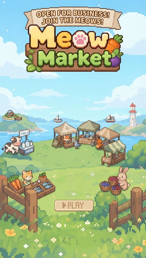 The seaside Meow Market